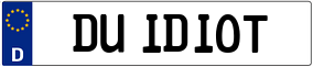 Trailer License Plate